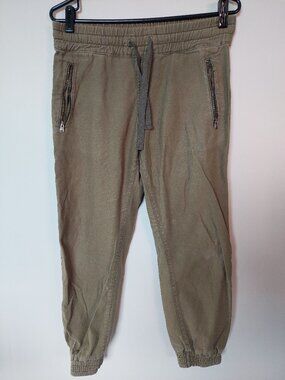 TNA Aritzia Women's Size 2 Alix Cargo Jogger Pants Olive Green